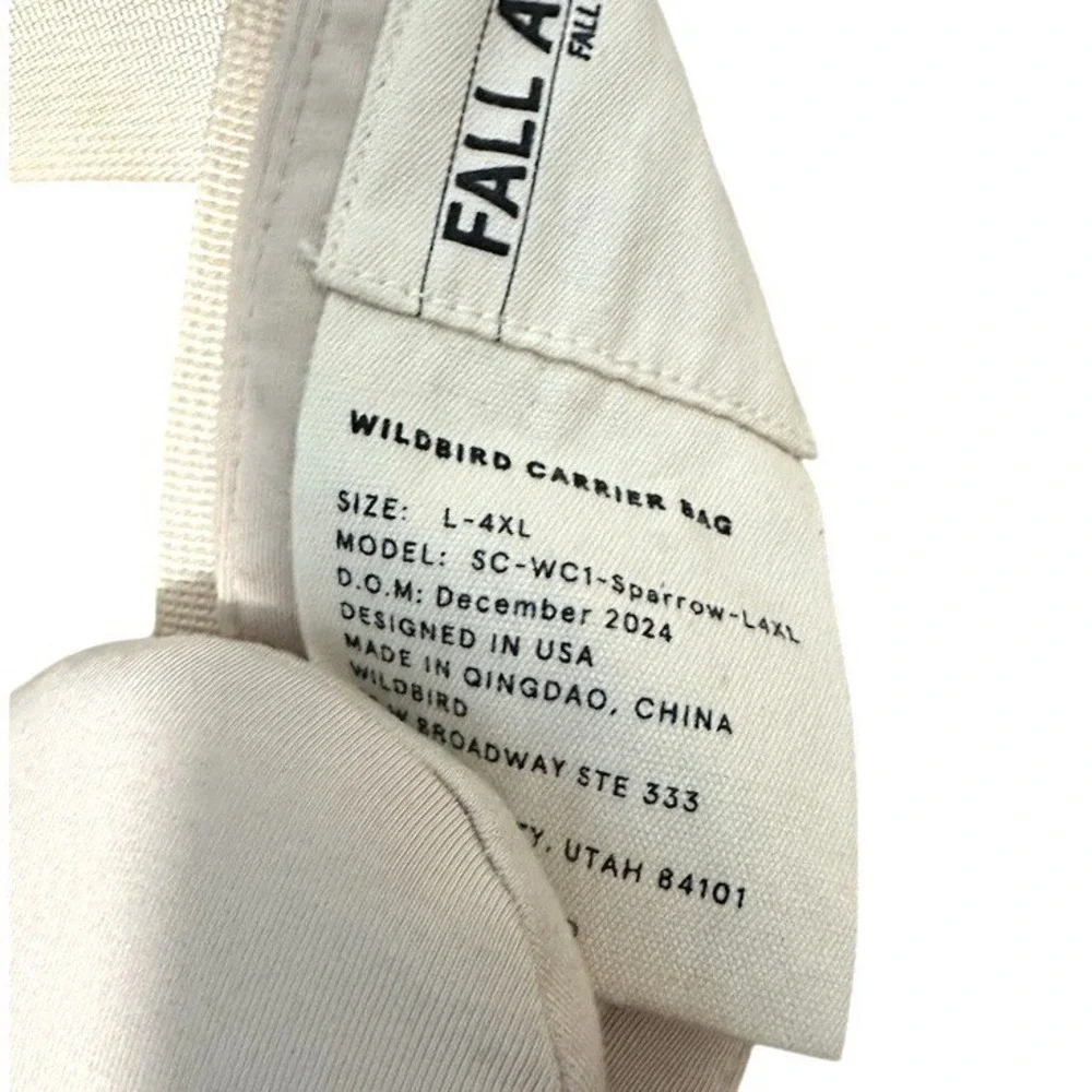 WildBird Aerial Buckle Wrap Sparrow Cream L-4XL Adjustable Carrier NWOT